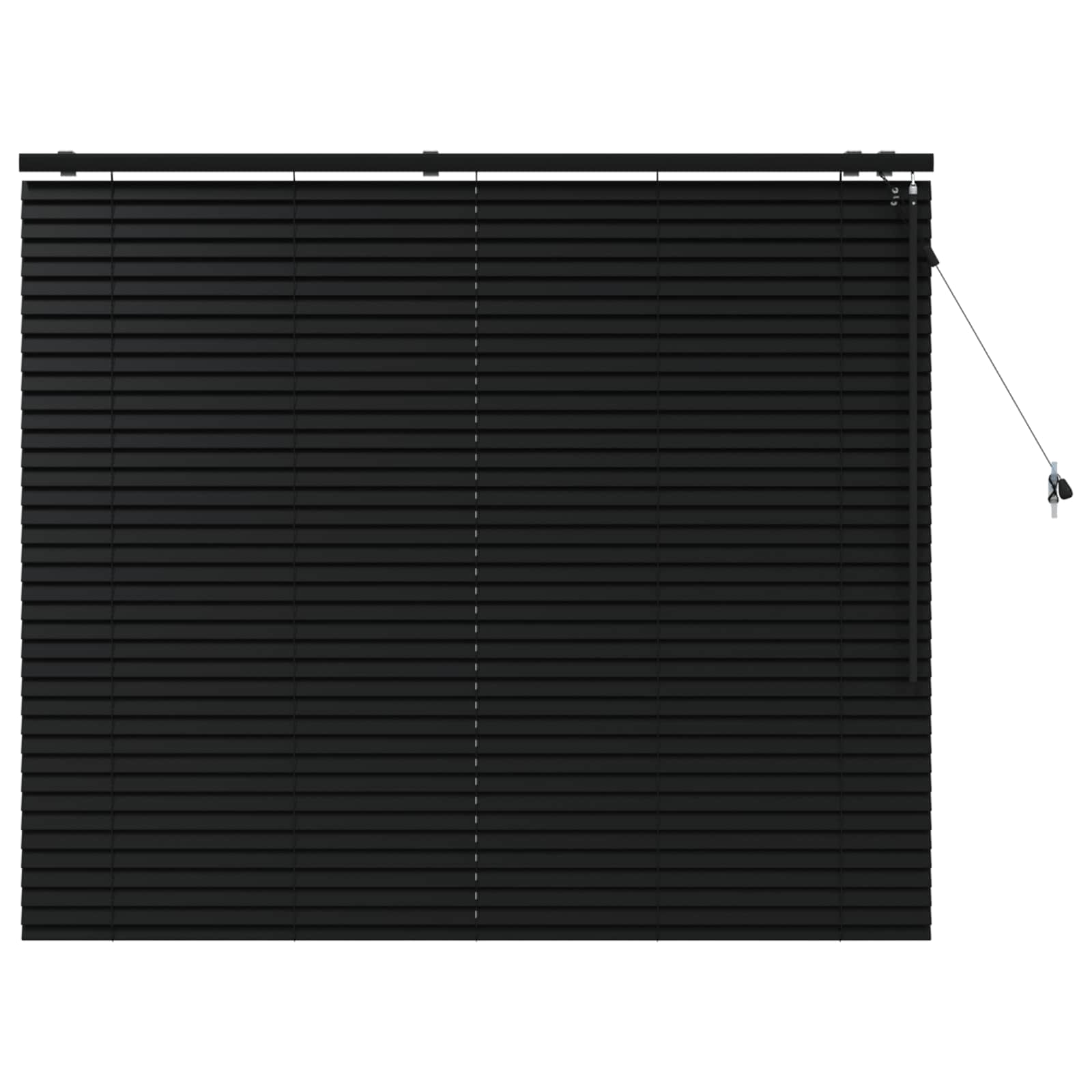 Venetiaanse jaloezie Zwart 160 x 130 cm 35 mm