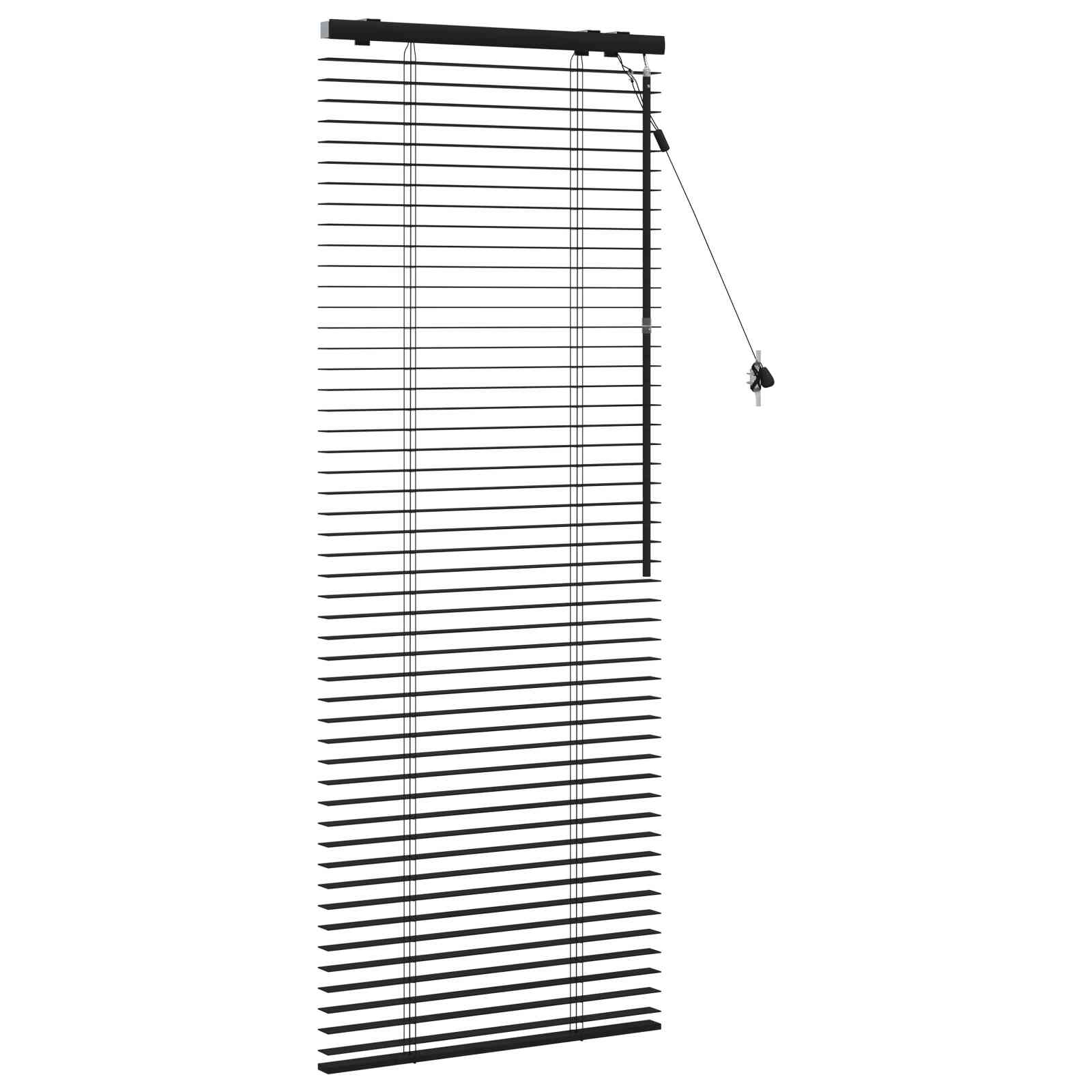 Venetiaanse jaloezie Zwart 65 x 160 cm 35 mm