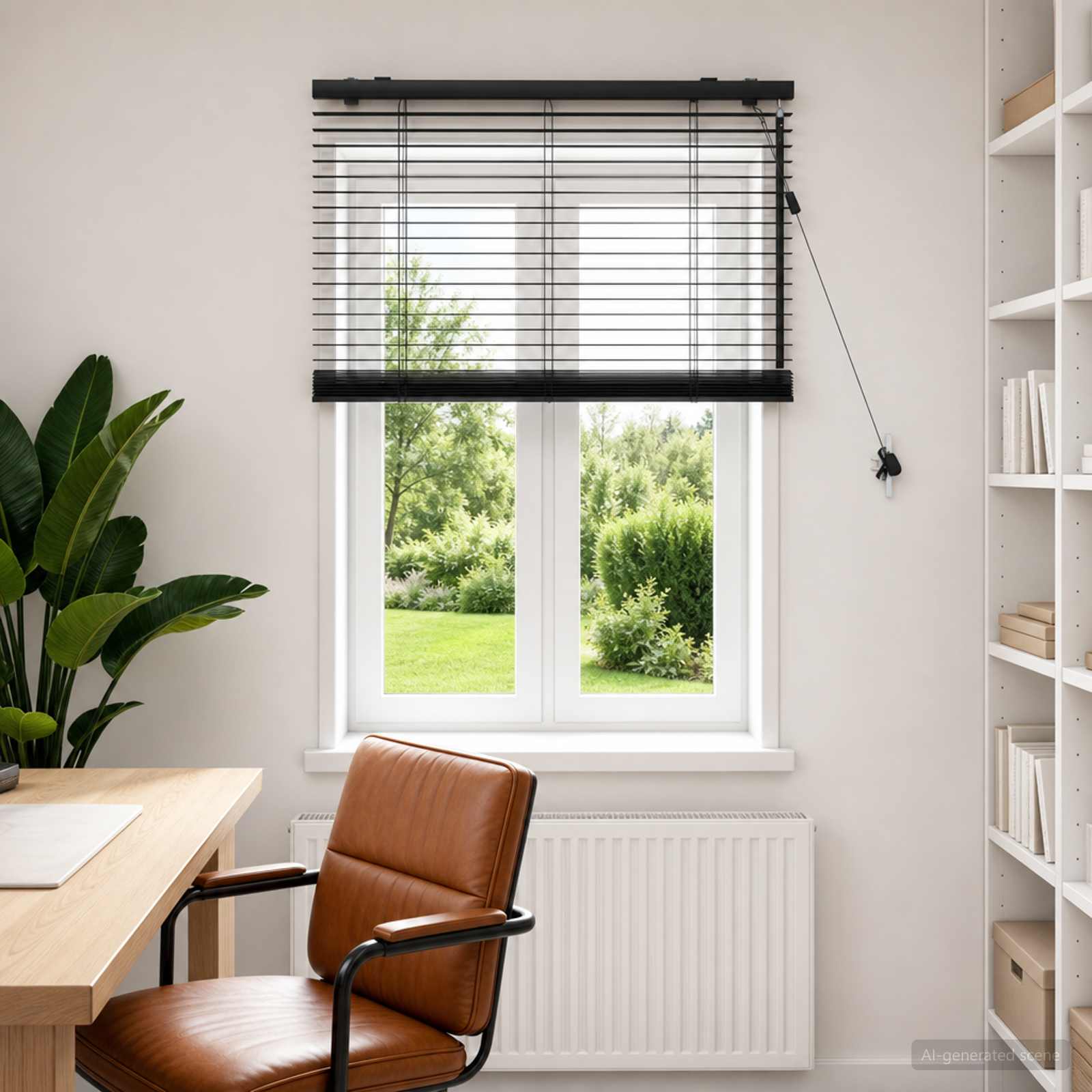 Venetiaanse jaloezie Zwart 75 x 160 cm 35 mm