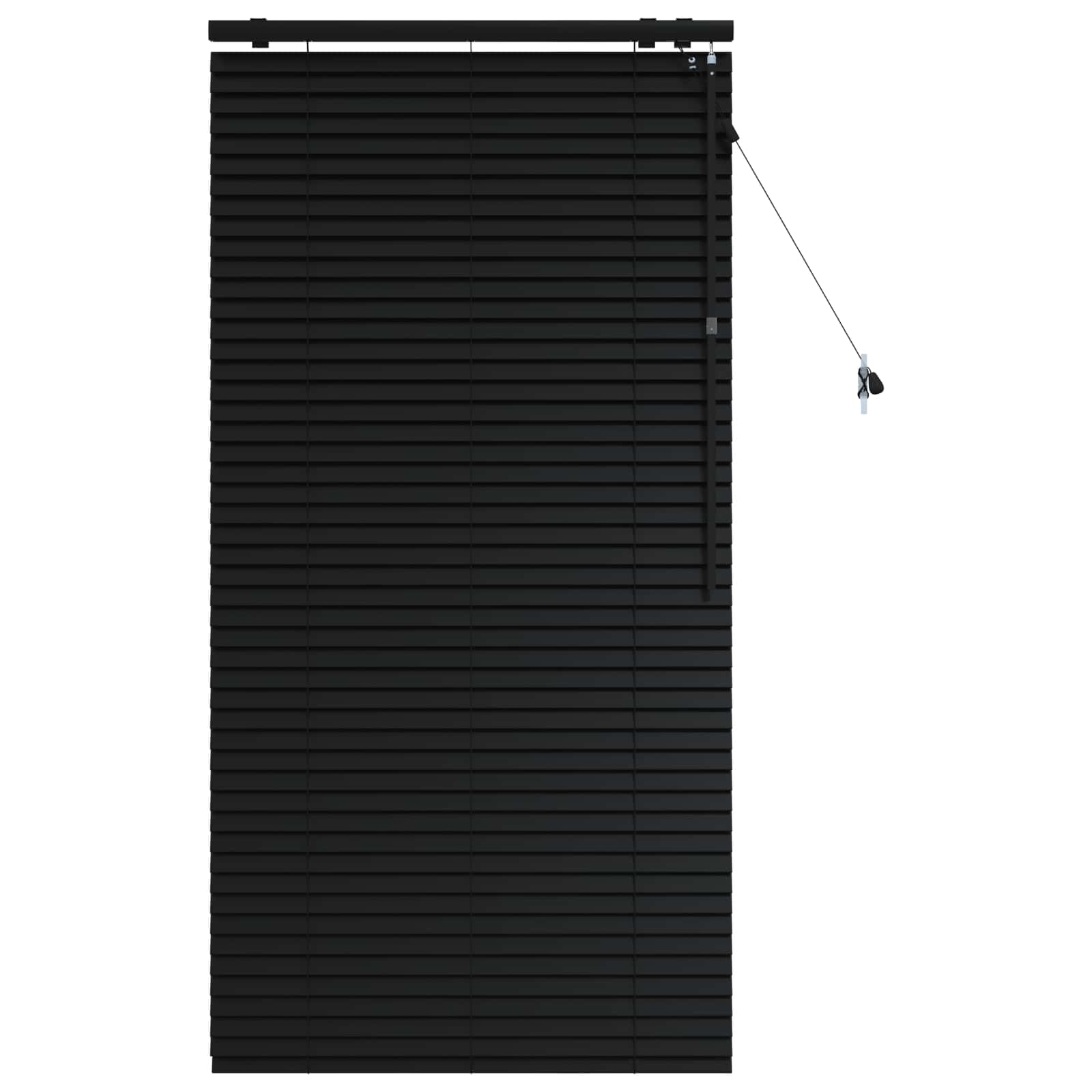 Venetiaanse jaloezie Zwart 70 x 160 cm 35 mm