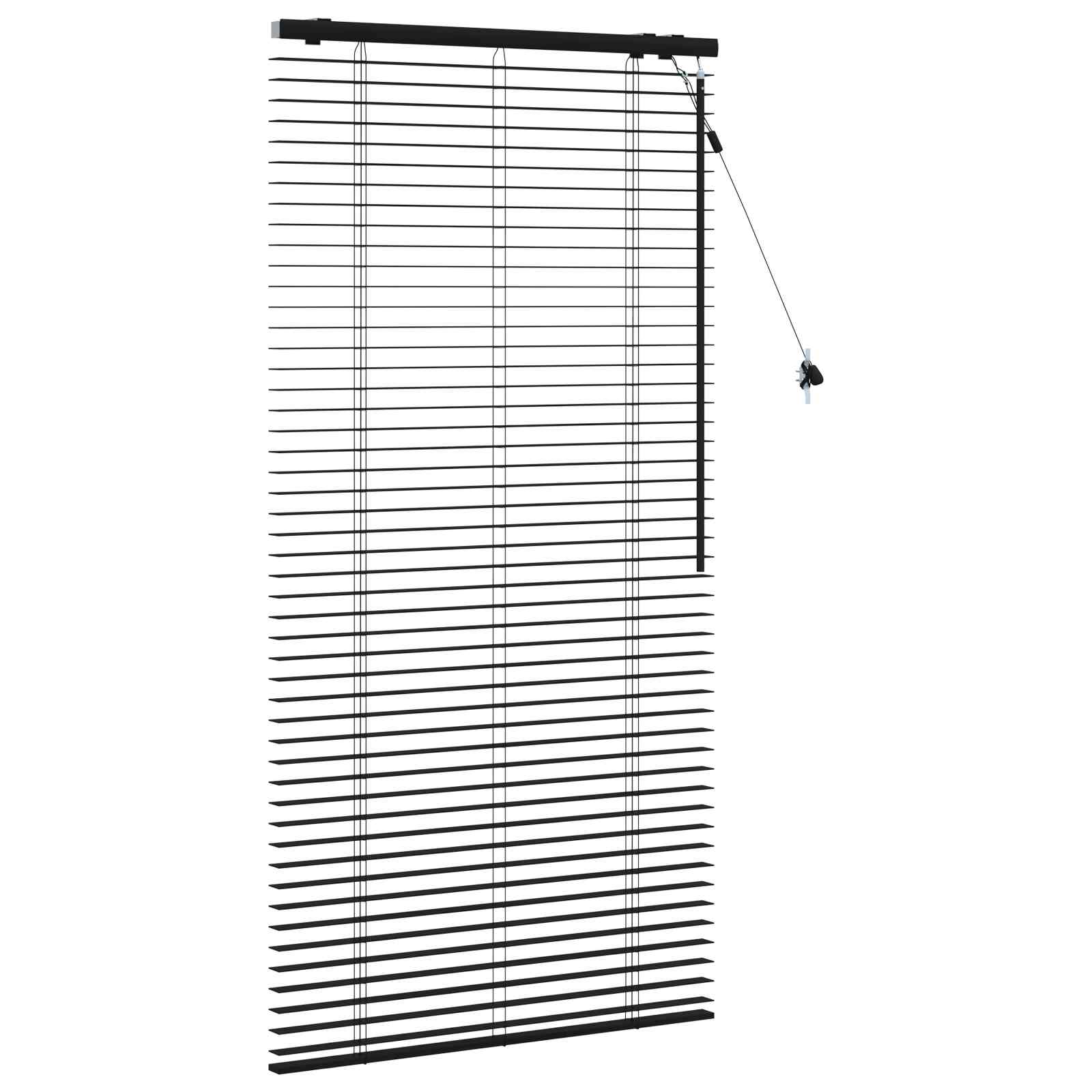 Venetiaanse jaloezie Zwart 85 x 160 cm 35 mm