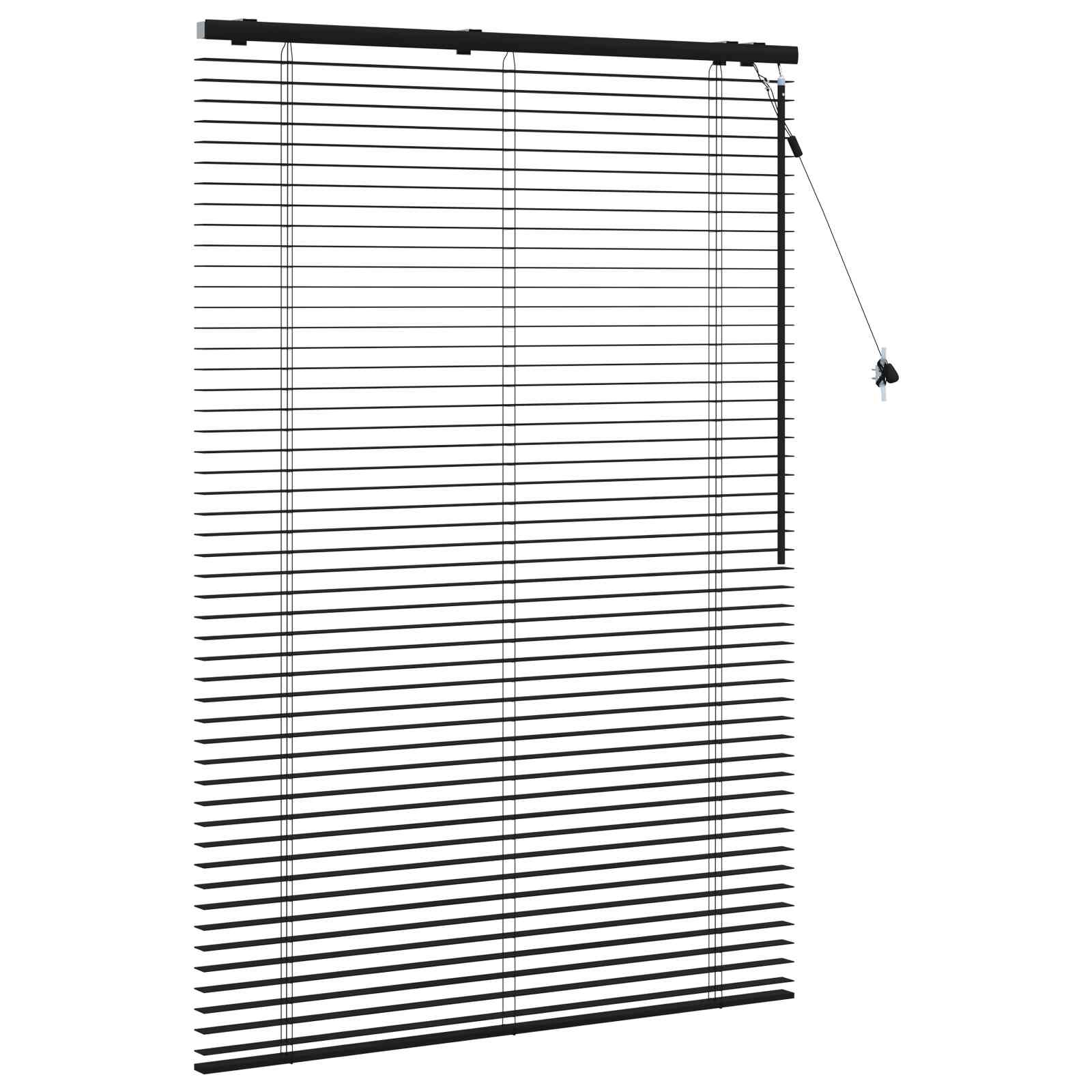 Venetiaanse jaloezie Zwart 105 x 160 cm 35 mm