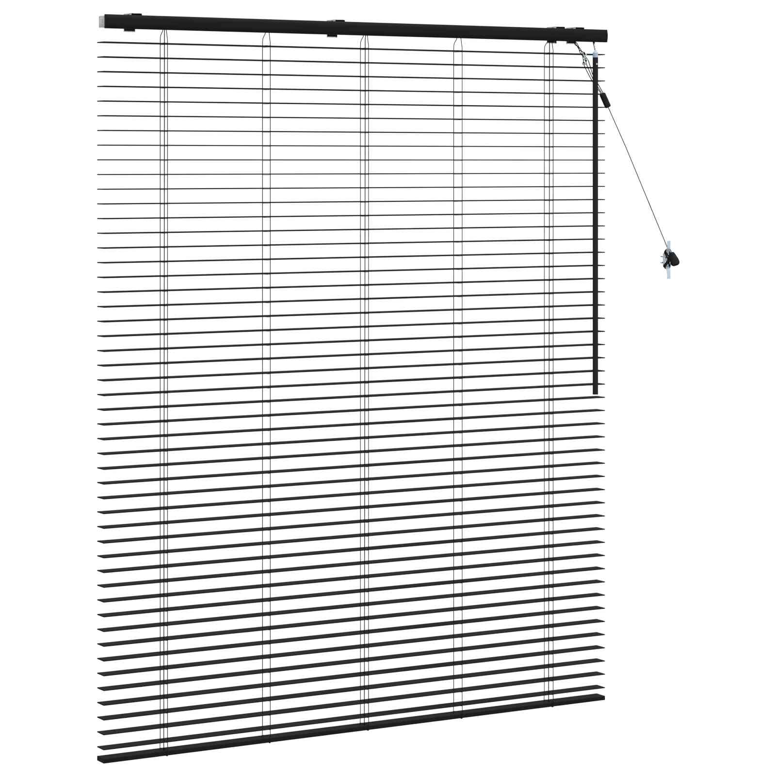 Venetiaanse jaloezie Zwart 130 x 160 cm 35 mm