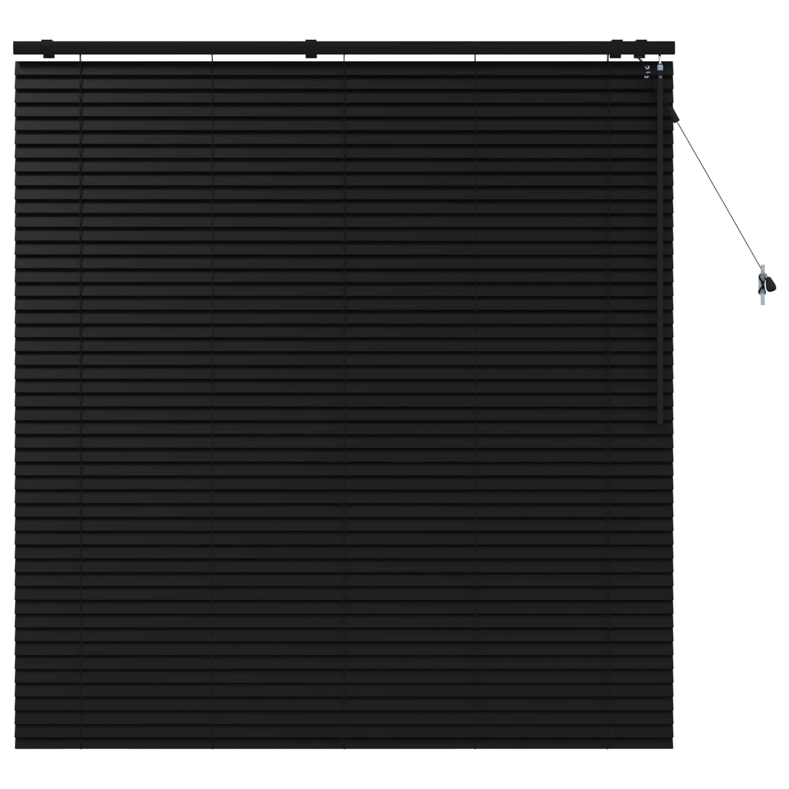Venetiaanse jaloezie Zwart 145 x 160 cm 35 mm