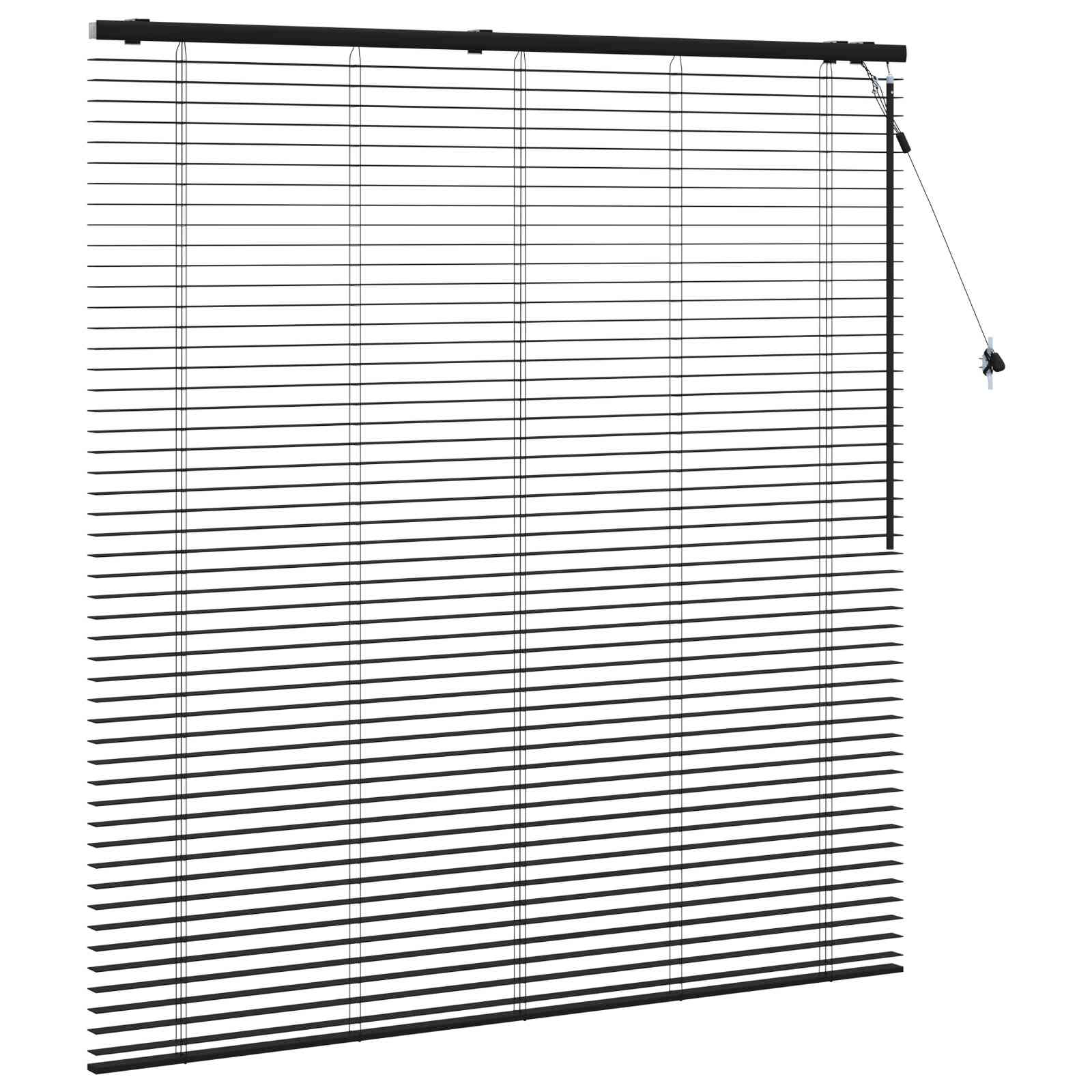 Venetiaanse jaloezie Zwart 150 x 160 cm 35 mm