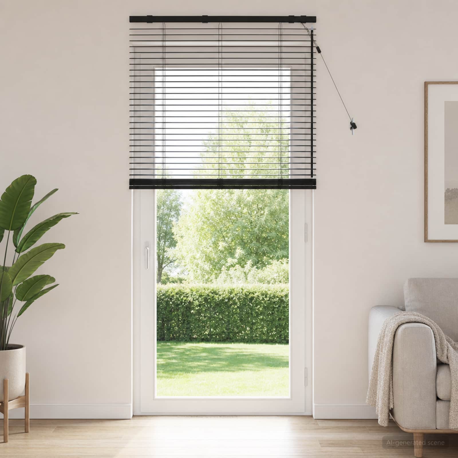 Venetiaanse jaloezie Zwart 70 x 250 cm 35 mm