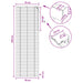 Venetiaanse jaloezie Zwart 70 x 250 cm 35 mm