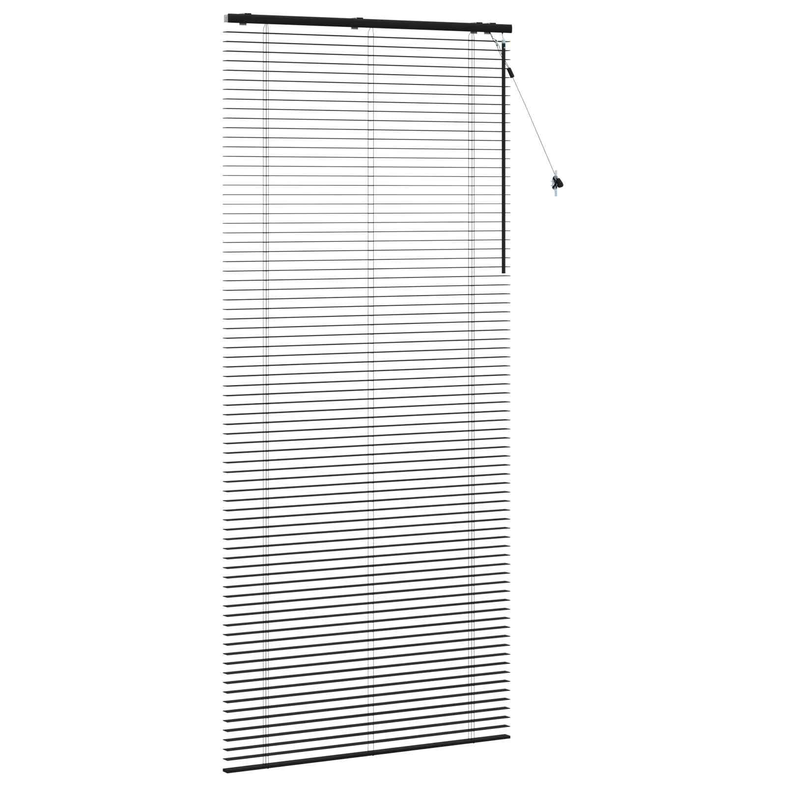 Venetiaanse jaloezie Zwart 100 x 250 cm 35 mm