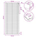 Venetiaanse jaloezie Zwart 110 x 250 cm 35 mm