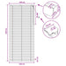 Venetiaanse jaloezie Zwart 120 x 250 cm 35 mm