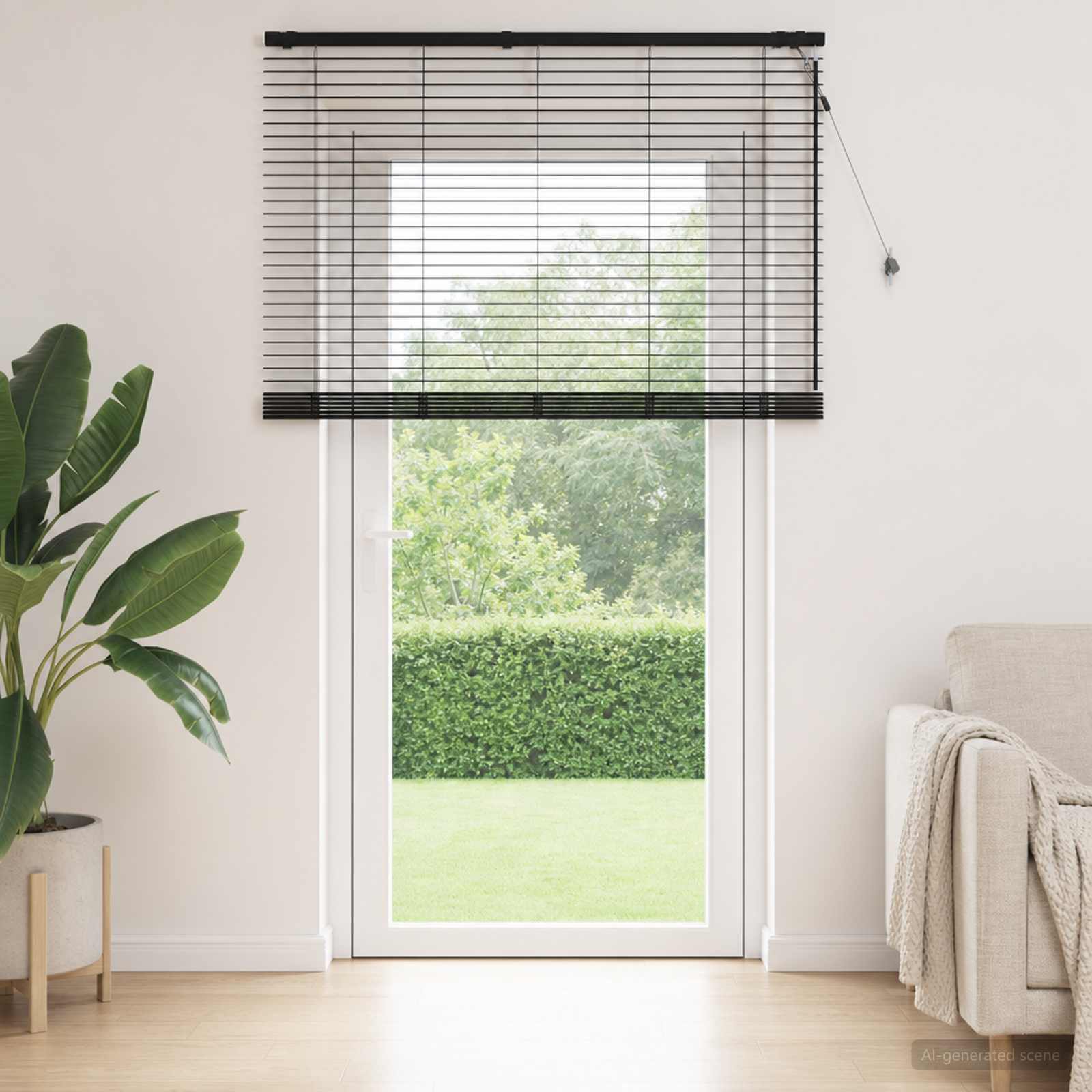 Venetiaanse jaloezie Zwart 155 x 250 cm 35 mm