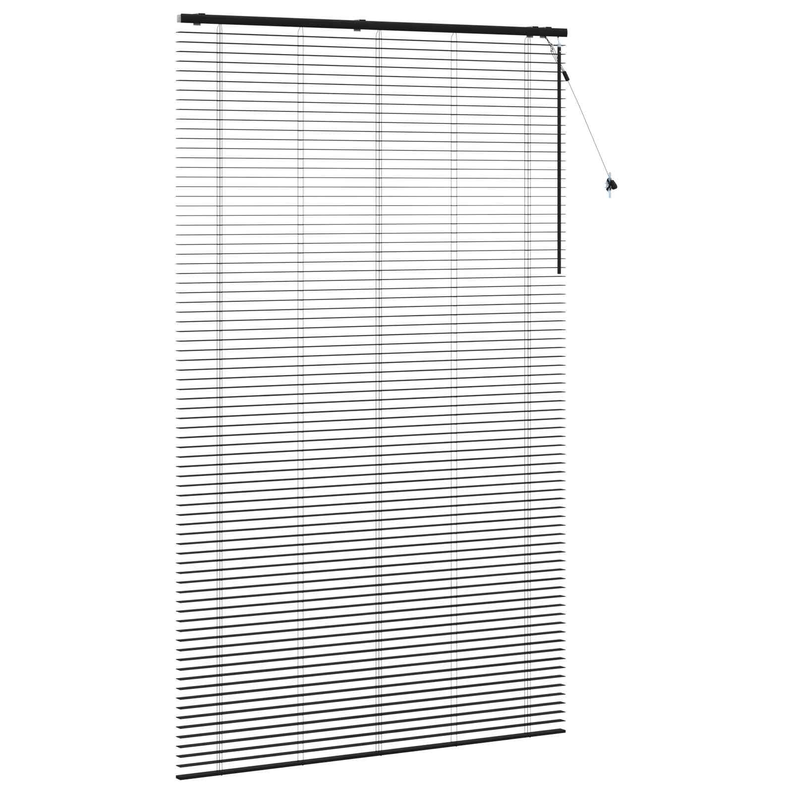 Venetiaanse jaloezie Zwart 160 x 250 cm 35 mm