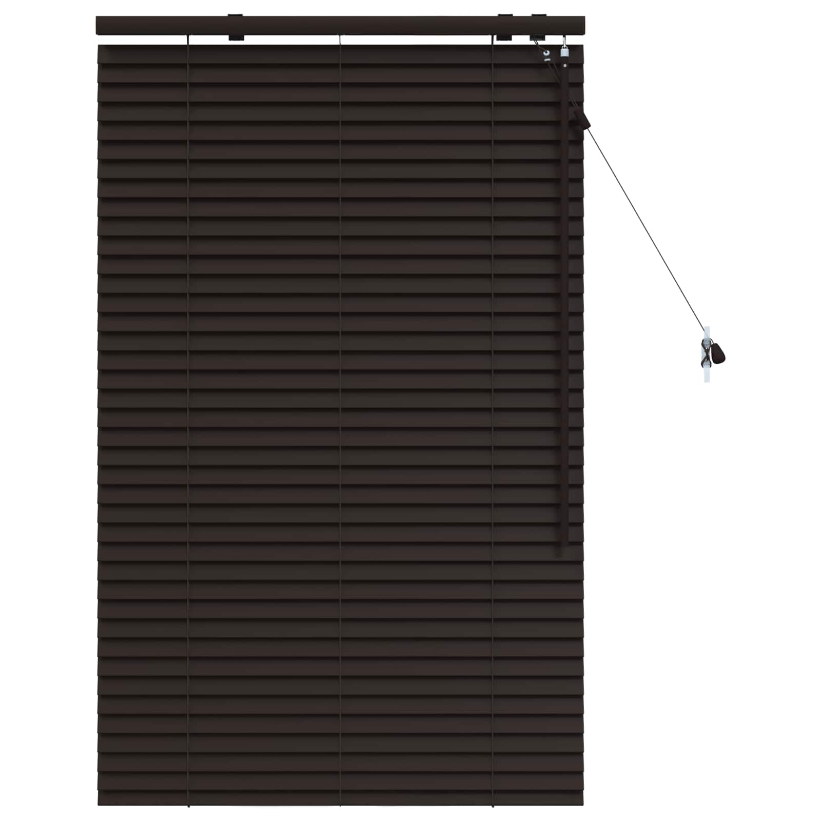 Venetiaanse jaloezie Donkerbruin 80 x 130 cm 35 mm