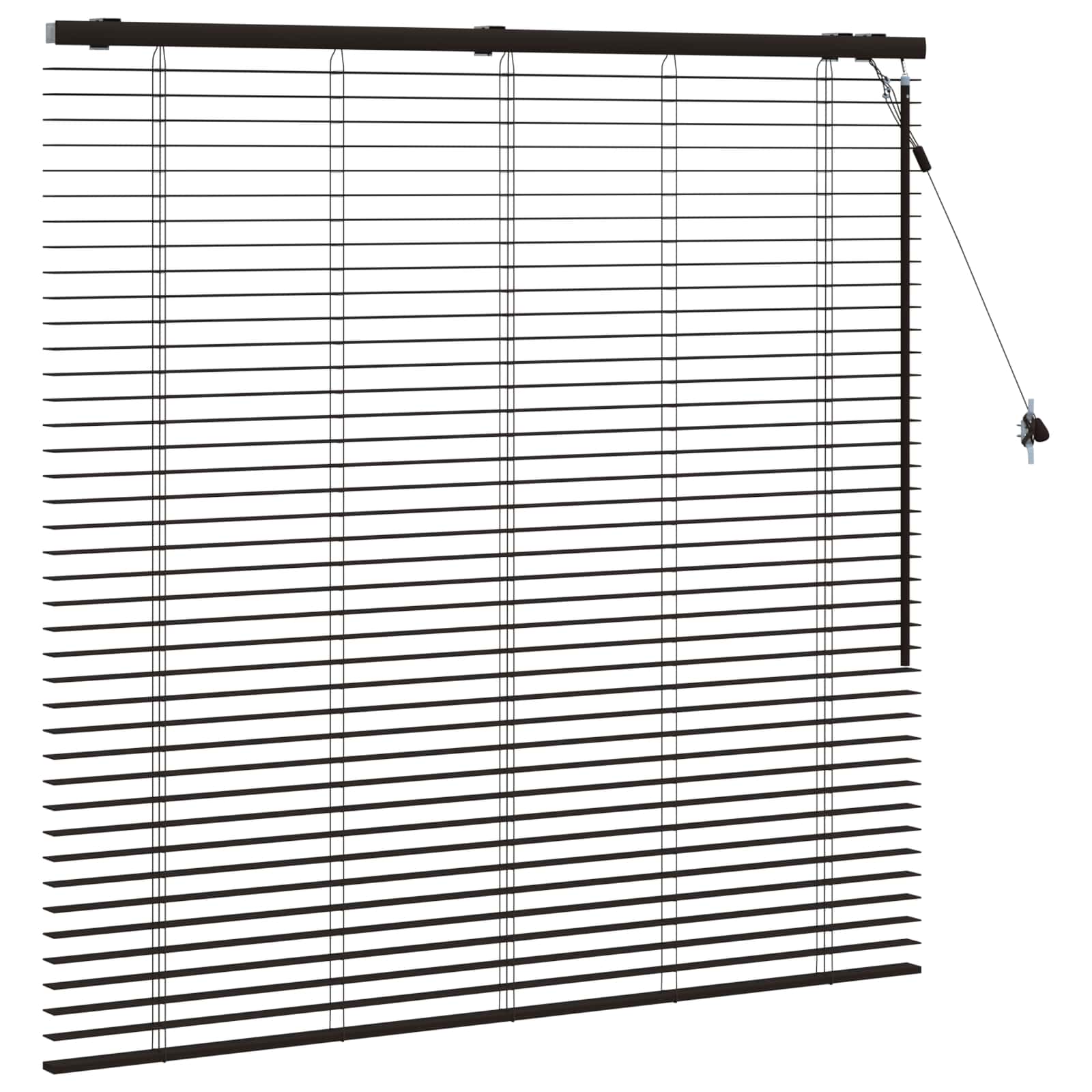 Venetiaanse jaloezie Donkerbruin 125 x 130 cm 35 mm