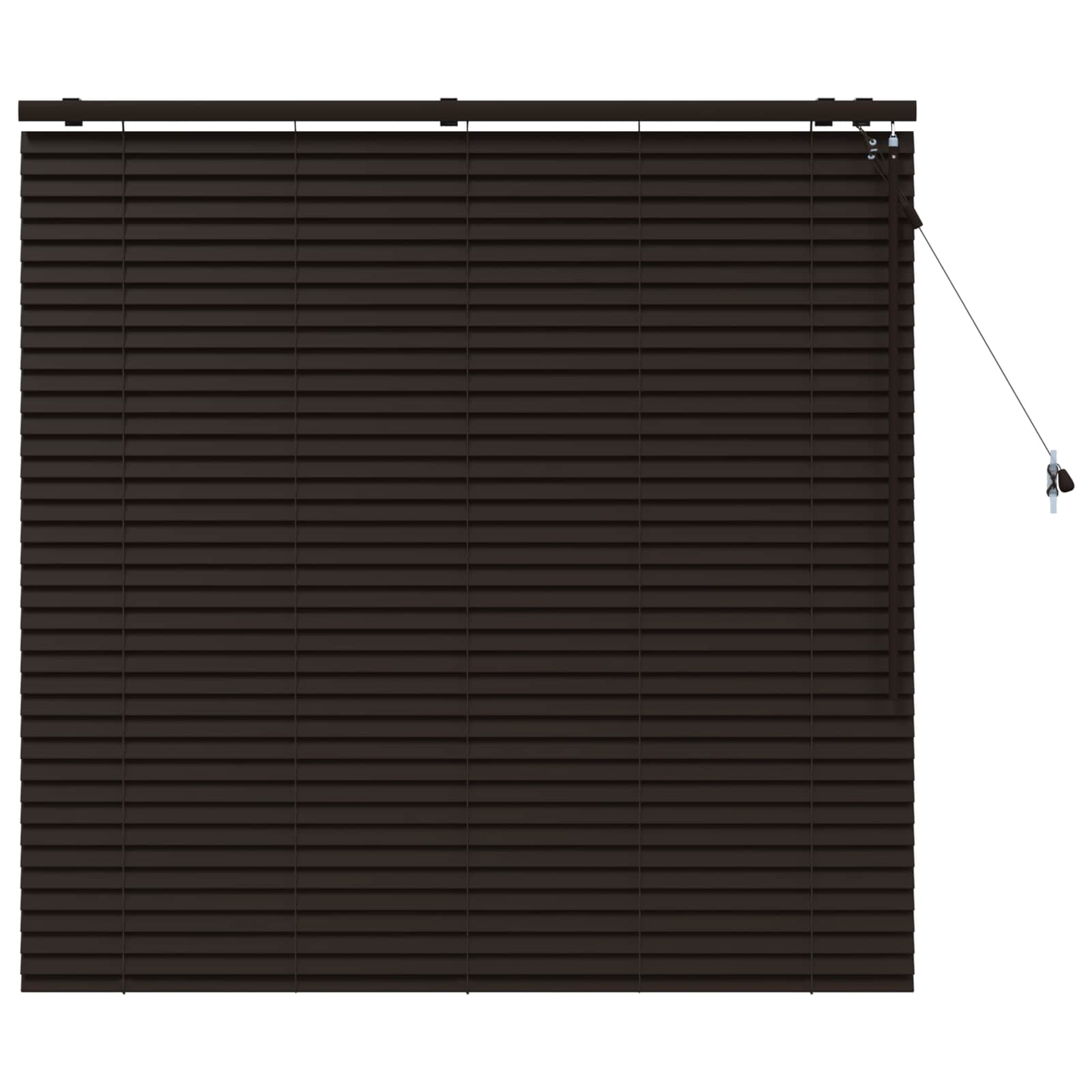 Venetiaanse jaloezie Donkerbruin 125 x 130 cm 35 mm