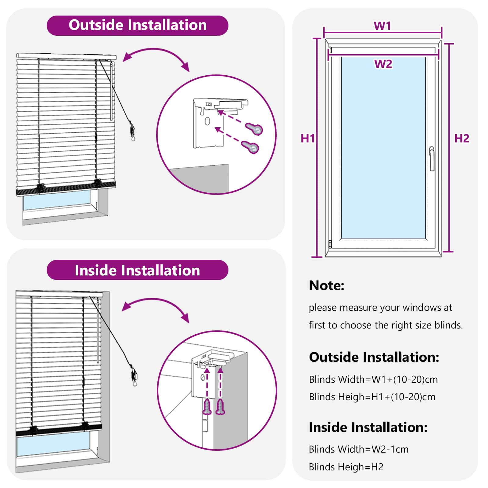 Venetiaanse jaloezie Donkerbruin 130 x 130 cm 35 mm