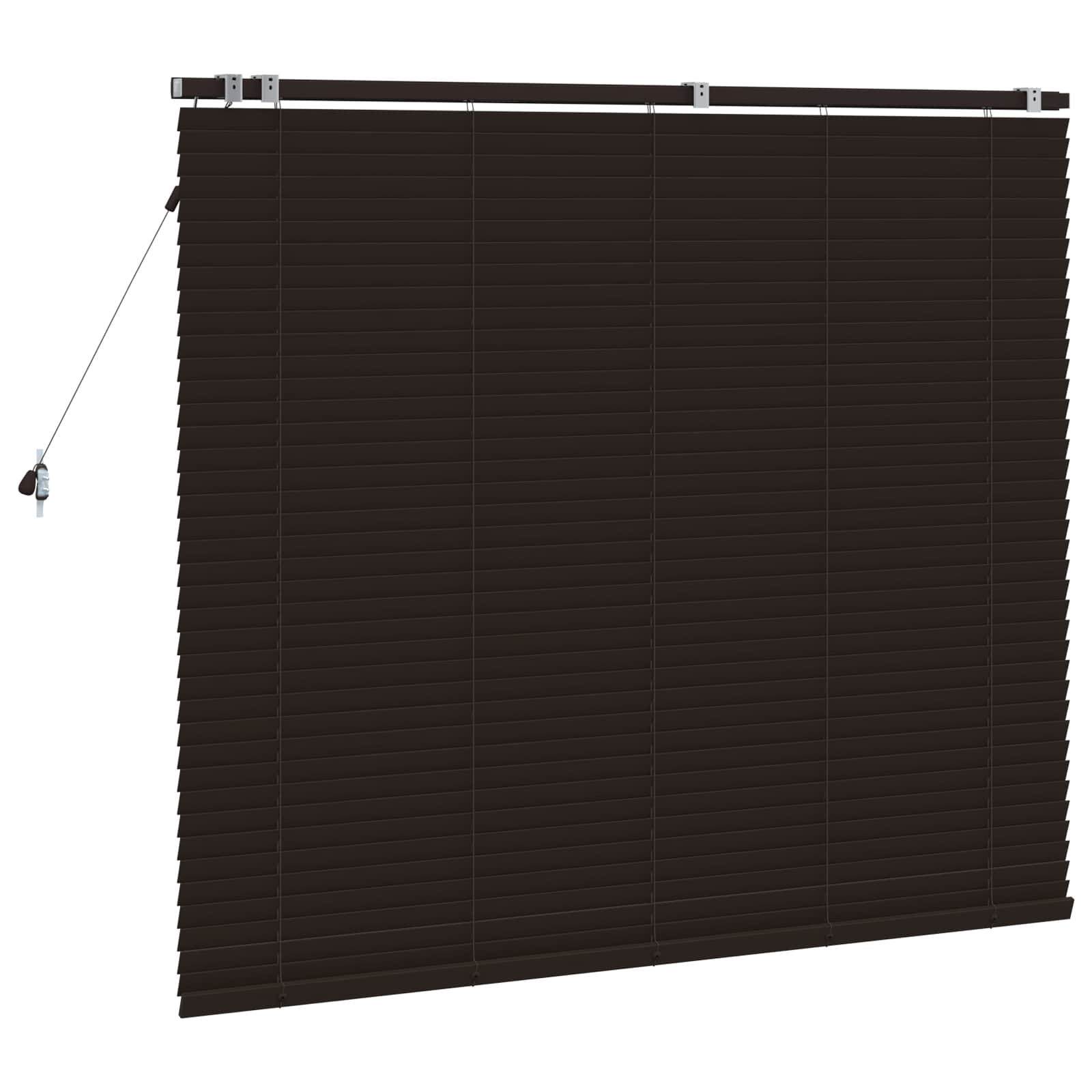Venetiaanse jaloezie Donkerbruin 150 x 130 cm 35 mm