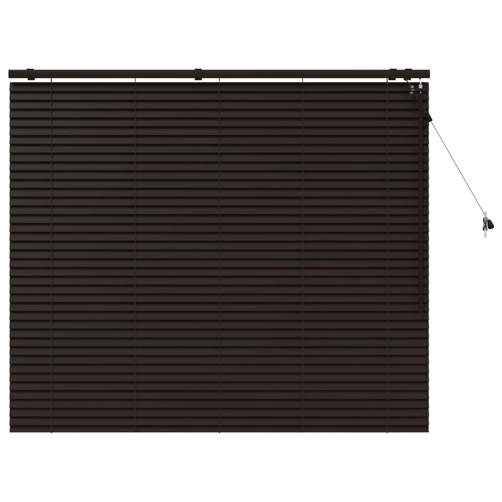 Venetiaanse jaloezie Donkerbruin 155 x 130 cm 35 mm