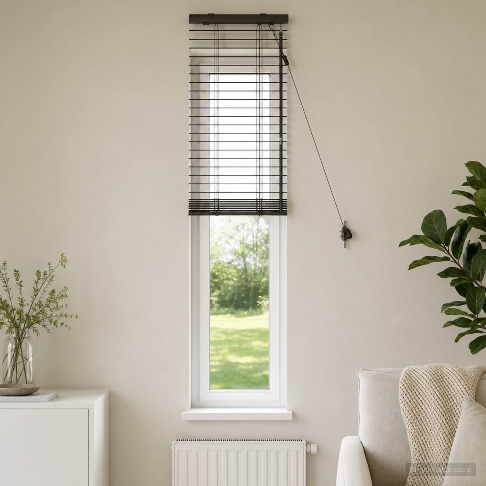 Venetiaanse jaloezie Donkerbruin 50 x 160 cm 35 mm