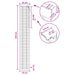 Venetiaanse jaloezie Donkerbruin 45 x 250 cm 35 mm