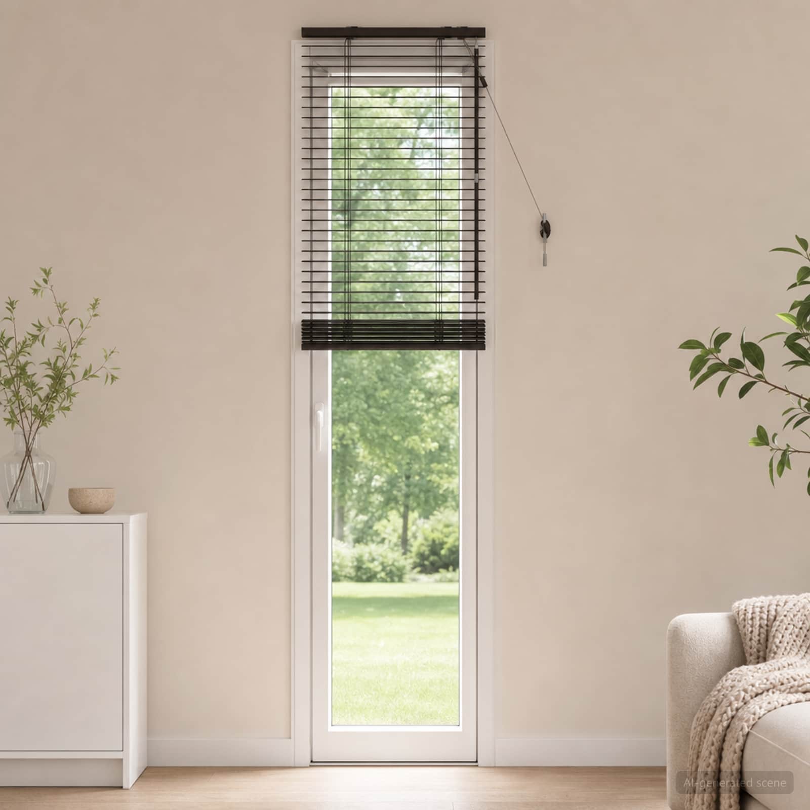 Venetiaanse jaloezie Donkerbruin 60 x 250 cm 35 mm