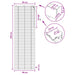 Venetiaanse jaloezie Donkerbruin 90 x 250 cm 35 mm