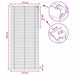 Venetiaanse jaloezie Donkerbruin 115 x 250 cm 35 mm