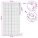 Venetiaanse jaloezie Donkerbruin 135 x 250 cm 35 mm