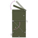 Konijnenvoer Olijf Groen 12,5 x 12,5 x 25 cm Koudgewalst Staal