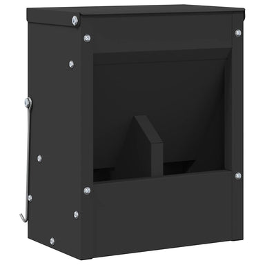 Konijnenvoer Zwart 20 x 12,5 x 25 cm Koudgewalst Staal