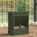 Konijnenvoer Olijf Groen 20 x 12,5 x 25 cm Koudgewalst Staal