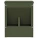 Konijnenvoer Olijf Groen 20 x 12,5 x 25 cm Koudgewalst Staal