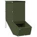 Konijnenvoer Olijf Groen 12,5 x 26 x 28,5 cm Koudgewalst Staal