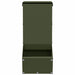 Konijnenvoer Olijf Groen 12,5 x 26 x 28,5 cm Koudgewalst Staal