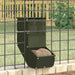 Konijnenvoer Olijf Groen 12,5 x 26 x 28,5 cm Koudgewalst Staal