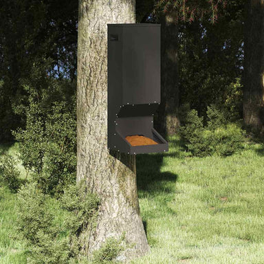 Hertenvoerbak Zwart 28 x 30 x 80 cm Koudgewalst Staal