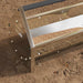 Kippen voederbak Zilver 108 x 20,5 x 20 cm Gegalvaniseerd staal