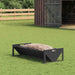 Voederbak voor vee Zwart 108 x 50 x 28 cm Koudgewalst Staal