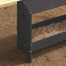 Kippen voederbak Zwart 81 x 32 x 53,5 cm Koudgewalst Staal