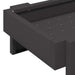 Kippen voederbak Zwart 80 x 28 x 13.5 cm Koudgewalst Staal