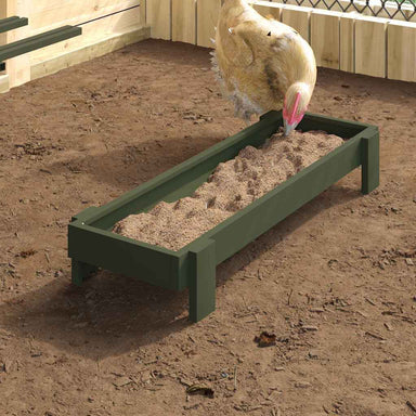 Kippen voederbak Olijf Groen 80 x 28 x 13.5 cm