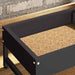 Vogeleter Zwart 80 x 28 x 13.5 cm Koudgewalst Staal