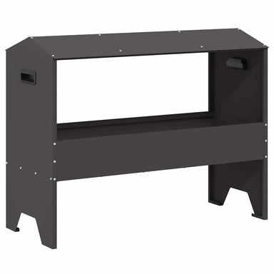 Voederbak voor vee Zwart 79 x 35 x 62 cm Koudgewalst Staal