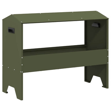 Voederbak voor vee Olijf Groen 79 x 35 x 62 cm