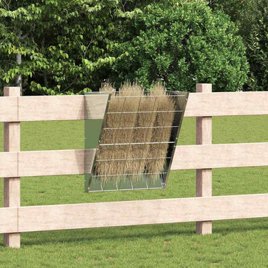 Hangend Hooi Feeder Zilver 61 x 33 x 66 cm Gegalvaniseerd staal