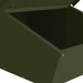 Varkensvoeder Olijf Groen 55 x 38 x 76 cm Koudgewalst Staal