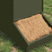 Varkensvoeder Olijf Groen 55 x 38 x 76 cm Koudgewalst Staal