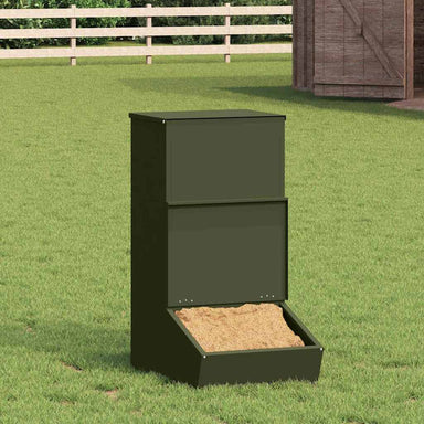 Varkensvoeder Olijf Groen 55 x 38 x 76 cm Koudgewalst Staal