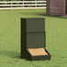 Varkensvoeder Olijf Groen 55 x 38 x 76 cm Koudgewalst Staal