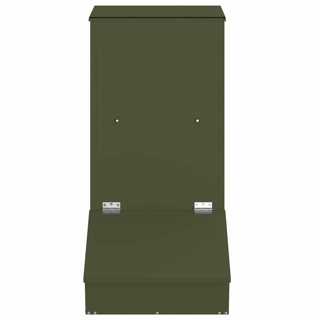 Varkensvoeder Olijf Groen 55 x 38 x 76 cm Koudgewalst Staal